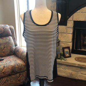 Tek Gear Tank Workout Active Top XL Black New